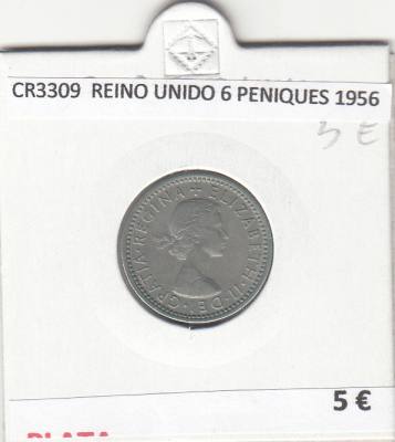 CR3309 MONEDA REINO UNIDO 6 PENIQUES 1956 MBC 