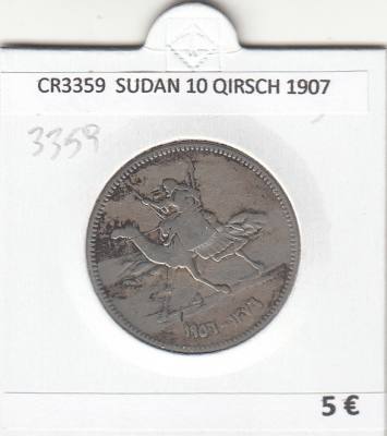 CR3359 MONEDA SUDAN 10 QIRSCH 1907 BC