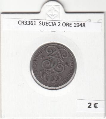 CR3361 MONEDA SUECIA 2 ORE 1948 MBC