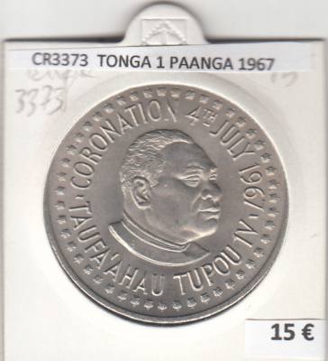 CR3373 MONEDA TONGA 1 PAANGA 1967 MBC 
