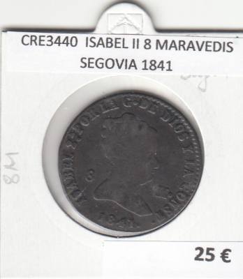 CRE3440 MONEDA ESPAÑA ISABEL II 8 MARAVEDIS SEGOVIA 1841