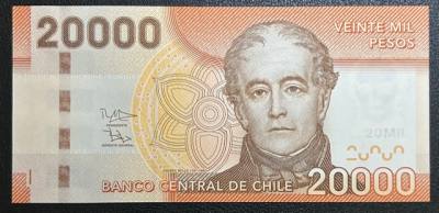 BILLETE CHILE 20.000 PESOS 2013 P-165d