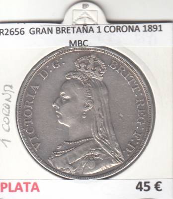 CR2656 MONEDA GRAN BRETAÑA 1 CORONA 1891 MBC