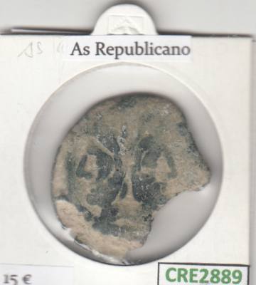 CRE2889 MONEDA ROMANA AS REPUBLICANO VER DESCRIPCION EN FOTO