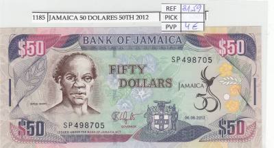 BILLETE JAMAICA 50 DOLARES 2012 P-89 