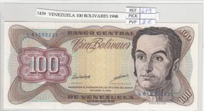 BILLETE VENEZUELA 100 BOLIVARES 1998 P-66g 