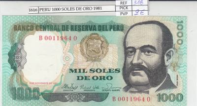 BILLETE PERU 1.000 SOLES DE ORO 1981 P-122a 
