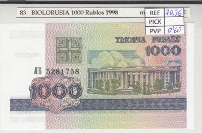 BILLETE BIELORUSIA 1.000 RUBLOS 1998 P-16