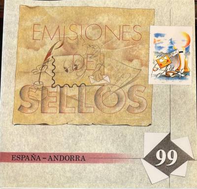 L053 ALBUM DE SELLOS ESPAÑA Y ANDORRA 1999 (INCLUYE LOS SELLOS)