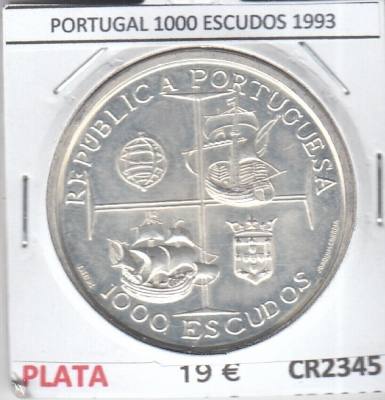 CR2345 MONEDA PORTUGAL 1000 ESCUDOS 1993 SINCIRCULAR