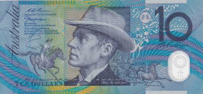 CRBX0609 BILLETE AUSTRALIA 10 DOLARES MBC POLIMERO