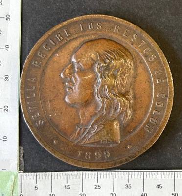 CREXP504 MEDALLA SEVILLA 1899 CRISTOBAL COLON