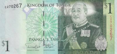 CRBX0962 BILLETE TONGA 1 PAANGA 2008 SIN CIRCULAR