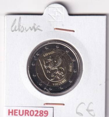 HEUR0289 MONEDA LETONIA 2 EUROS 2016 (Región de Vidzeme)