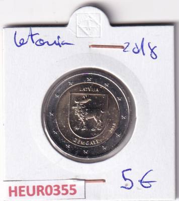 HEUR0355 MONEDA LETONIA 2 EUROS 2018 (Zemgale)