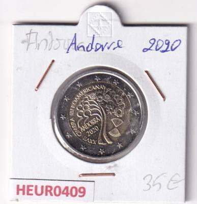 HEUR0409 MONEDA ANDORRA 2 EUROS 2020 (Andorra 2020)