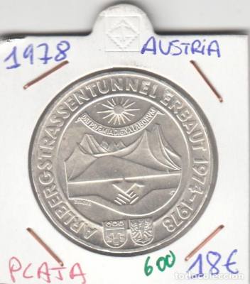 MONEDA AUSTRIA PLATA 100 SHILLINGS 1978