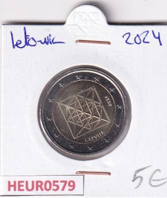 HEUR0579 MONEDA LETONIA 2 EUROS 2024