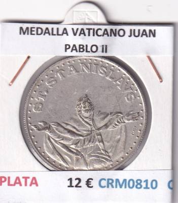 CRM0810 MEDALLA VATICANO JUAN PABLO II PLATA MBC