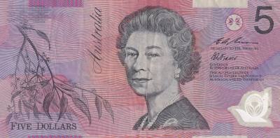 CRBX2512 BILLETE AUSTRALIA 5 DOLARES BC+