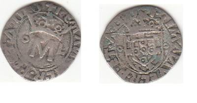 CRE0029 MONEDA PORTUGAL VELLON MEDIAVAL PLATA