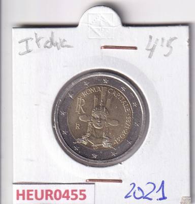 HEUR0455 MONEDA ITALIA 2 EUROS 2021 (Roma como capital)