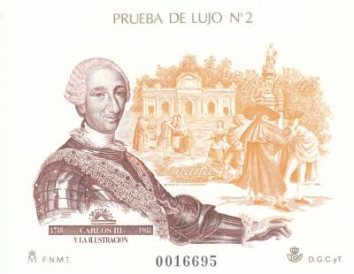 CREXP690 SELLO ESPAÑA PRUEBA OFICIAL Nº 17 (DE LUJO Nº 2) 