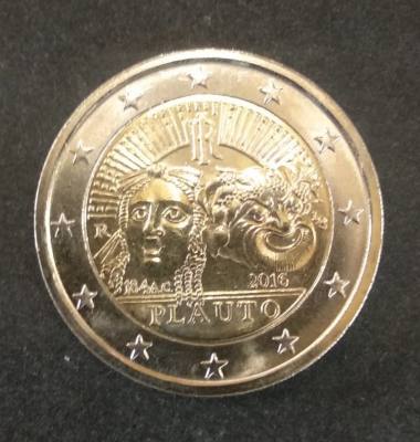 HEUR0286 MONEDA ITALIA 2 EUROS 2016 (Tito Plauto)