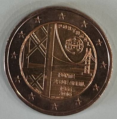 HEUR0295 MONEDA PORTUGAL 2 EUROS 2016 (Puente 25 de Abril)