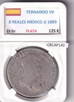 CRCAP140 MONEDA ESPAÑA FERNANDO VII 8 REALES 1809 MEXICO JJ