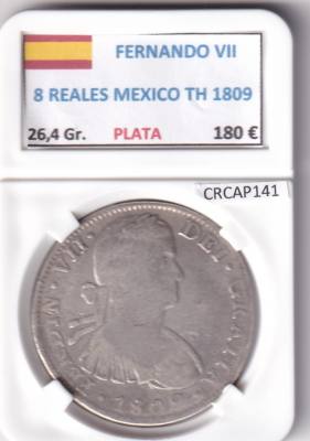 CRCAP141 MONEDA ESPAÑA FERNANDO VII 8 REALES 1809 MEXICO TH