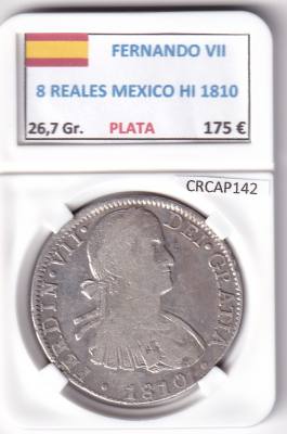 CRCAP142 MONEDA ESPAÑA FERNANDO VII 8 REALES 1810 MEXICO HI