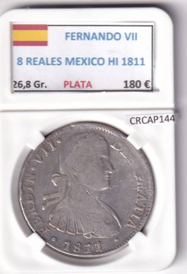 CRCAP144 MONEDA ESPAÑA FERNANDO VII 8 REALES 1811 MEXICO HI