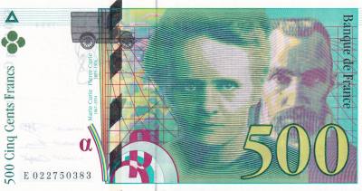 CRBX2663 BILLETE FRANCIA 500 FRANCOS 1994 MBC+ SERIE E