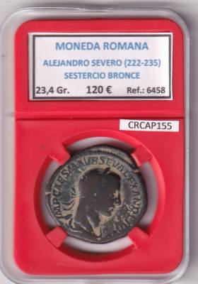 CRCAP155 MONEDA ROMANA ALEJANDRO SEVERO (222-235) SESTERCIO BRONCE