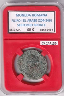 CRCAP159 MONEDA ROMANA FILIPO I EL ARABE SESTERCIO BRONCE