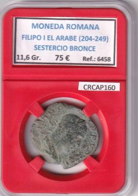 CRCAP160 MONEDA ROMANA FILIPO I EL ARABE SESTERCIO BRONCE