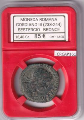 CRCAP161 MONEDA ROMANA GORDIANO III SESTERCIO 238-244 BRONCE