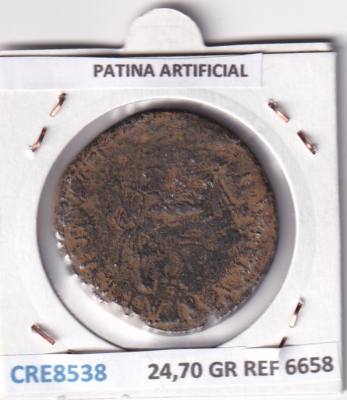 CRE8538 MONEDA ROMANA TRAJANO SESTERCIO 98/117 PATINA ARTIFICIAL BRONCE