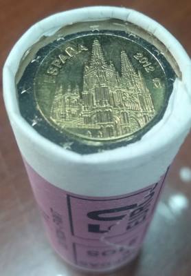 HEUR0644 MONEDA ESPAÑA 2 EUROS 2012 (Catedral de Burgos) CARTUCHO