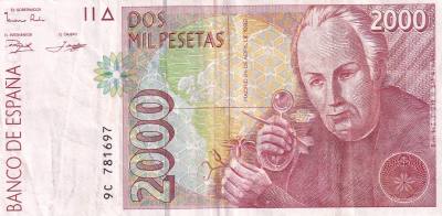 CRBS3325 BILLETE ESPAÑA 2000 PESETAS 1992 SERIE ESPECIAL 9C BC+
