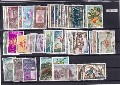 CRS1200 SELLOS ESPAÑA AÑO 1972 COMPLETO SIN CHARNELA