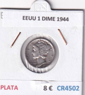 CR4502 MONEDA EEUU 1 DIME 1944 PLATA