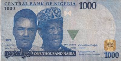 CRBX1817 BILLETE ANGOLA 1000 NAIRA 2022 USADO