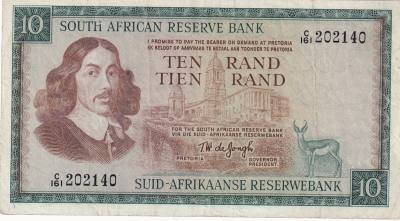 CRBX2769 BILELTE SUDAFRICA 10 RAND 1966-76 SERIE C MBC
