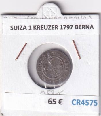 CR4575 MONEDA SUIZA 1 KREUZER 1797 BERNA