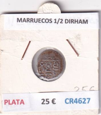CR4627 MONEDA MARRUECOS 1/2 DIRHAM PLATA