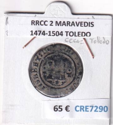 CRE7290 MONEDA ESPAÑA RRCC 2 MARAVEDIS 1474-1504 TOLEDO