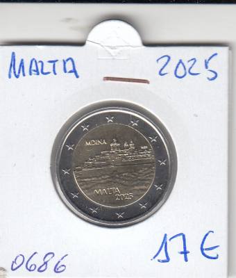 HEUR0686 MONEDA MALTA 2 EUROS 2025 (Ciudades amuralladas - Mdina)