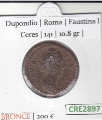 CRE2897 MONEDA ROMANA DUPONDIO VER DESCRIPCION EN FOTO